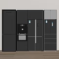 Sleek Modern Refrigerators and Freezers With Multiple Styles Black White Finishes And Water Dispenser