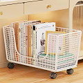 Under the Table Bookshelf Storage Rack Book Book Photo Frame Iron Rack Iron Rack Ornaments Computer Mouse Keyboard Desk Drawer Golden Handler 3d model