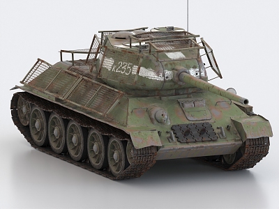 T3485 Tank World War II Tank Soviet Tank Medium Tank 3d model