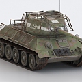 T3485 Tank World War II Tank Soviet Tank Medium Tank 3d model