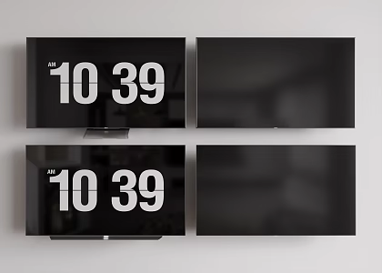 Modern LCD TV Display 3d model