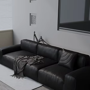 Modern three-seat sofa 3d model
