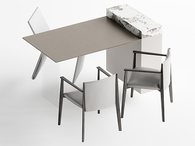 Modern Dining Table and Chair model