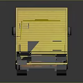 Yellow Commercial Box Truck With Red SKOL Lettering On Body