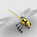 LEGO toy blocks dragonfly insect 3d model