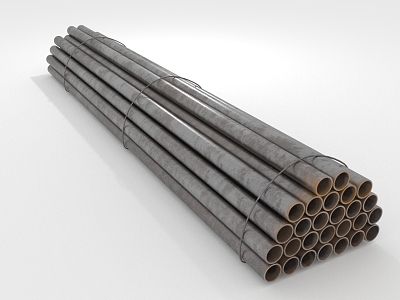 modern steel pipe model