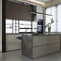 Modern Minimalist Open Plan Living And Dining Room With Sleek Furniture And Bright Round Skylight