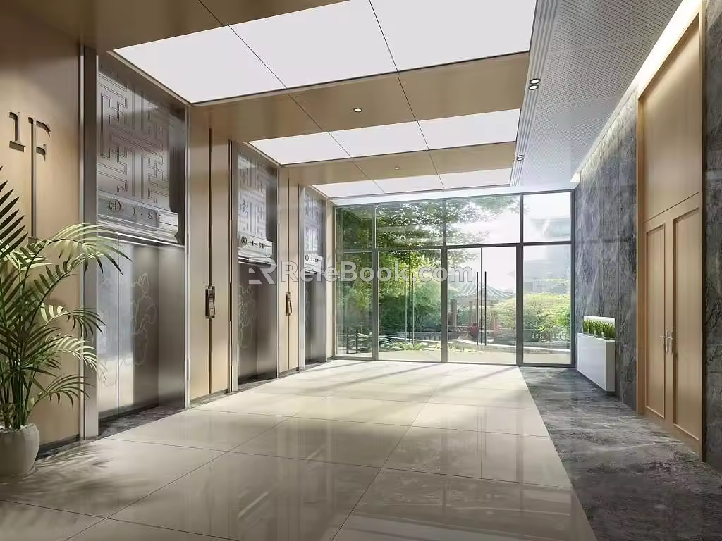 Elevator hall 3d model