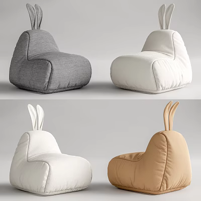Nordic Lazy Sofa Rabbit Bean Bag Lazy Sofa 3d model Nordic Lazy Sofa Rabbit Bean Bag Lazy Sofa 3d model