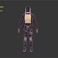 Tactical Combat Armor With Gold Accents Helmet And Camouflage Pants