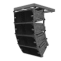 Stacked Black Professional Audio Speaker System With Multiple Units For Live Stage Performances 3d model