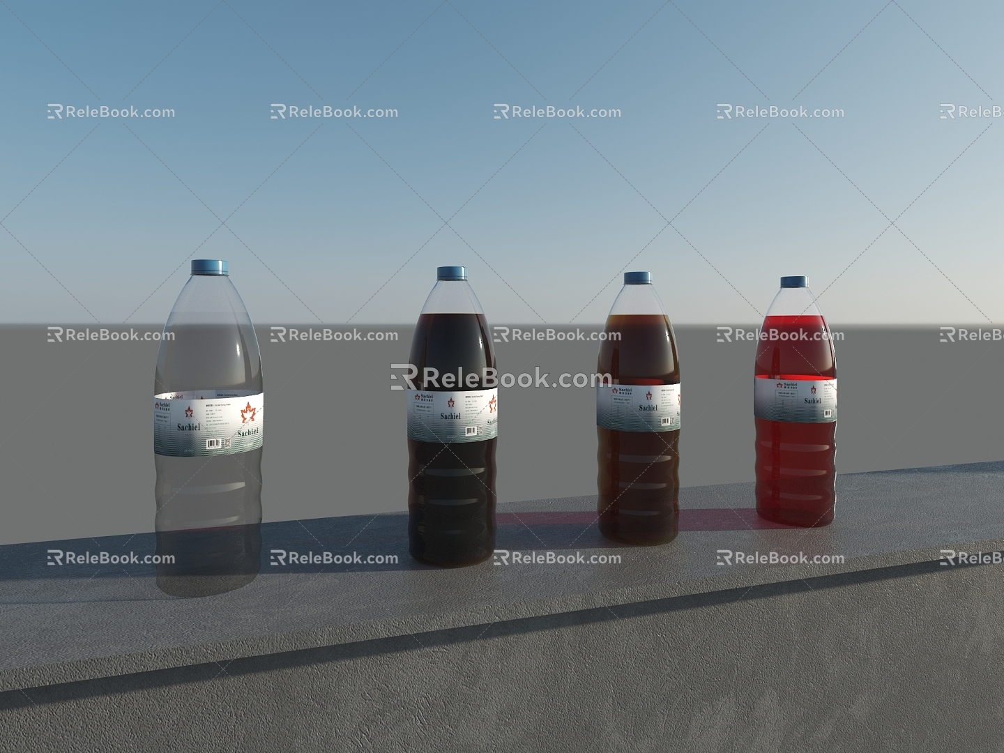 Modern mineral water 3d model