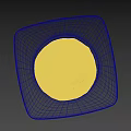 Fried Egg With Runny Yolk And Golden Edges On White Square Plate