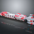 Modern Spaceship Spacecraft 3d model