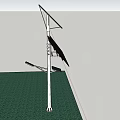 Solar Powered Outdoor Light with Multiple Panels for Garden Lawn Area