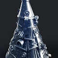 Steampunk Christmas Tree Metal Christmas Tree Evil Christmas Tree 3d model