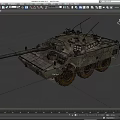 Armored vehicle reconnaissance vehicle AMX 10RC wheeled reconnaissance vehicle infantry fighting vehicle low face number low model simple model game film and television level super realistic 3d model