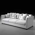 Three-seat sofa 3d model