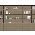 Modern Wooden Bookcase Featuring Open Compartments Books Decorative Items And Storage Cabinets
