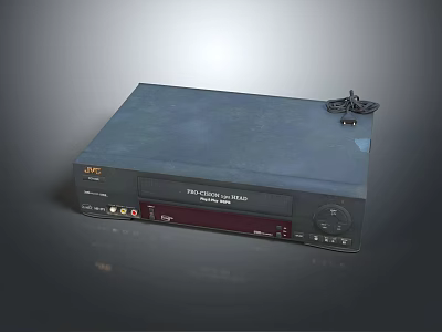 JVC Procision Audio System With Headphones And Video Player For Home Entertainment 3d model
