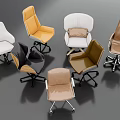 Modern Office Chairs In Various Styles And Colors For Workspace Use