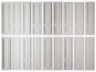 Various Design Options of Decorative Wall Paneling for Home Interior Decor 3d model