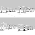 Wooden Pergola Design For Outdoor Garden With Decorative Columns And Beams