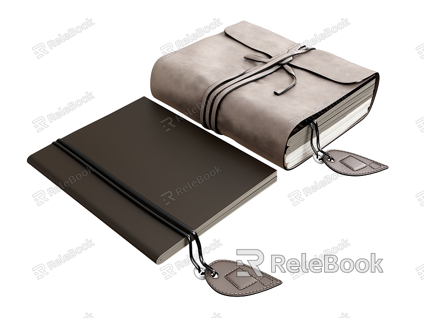 Books Books Notebook Notepad Kraft Paper model