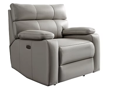 Modern Leather Massage Chair with Reclining Function Full Body Support and Comfort 3d model