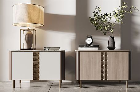 New Chinese bedside table 3d model