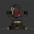 Turret Turntable Railgun Sci-fi Tower Defense Game Tower Defense Sci-fi Turret Game Turret Game Battery 3d model