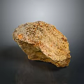 Natural Stone And Wood Decorative Piece With Textured Surface And Rustic Charm