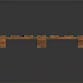 Durable Wooden Pallet Storage Equipment For Logistics With Slats And Support Legs