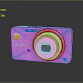 Sony Cyber-shot Purple Digital Camera Electronic Device With Compact Lens Design