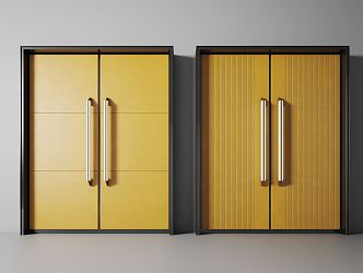 Modern double door 3d model