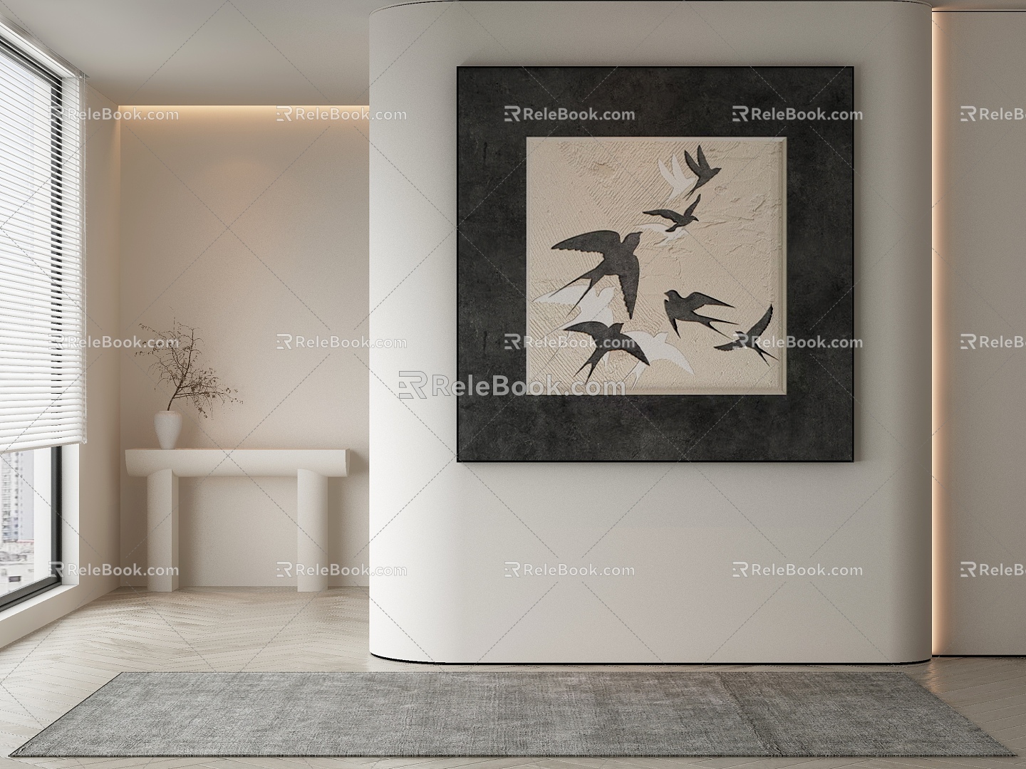 New Chinese Decorative Painting 3d model