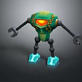 Robot Assistant Small Robot Butler Robot Butler Figure Game Figure 3d model