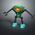 Robot Robot Assistant Small Robot Robot Butler Robot Butler Figure Game Figure 3d model