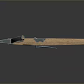 Crossbow Mechanical Crossbow Shift Bow and Arrow Shoot Far Equipment Weapons High-tech Crossbow 3d model