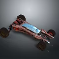 Off Road Buggy With Large Tires And Streamlined Metal Body Design
