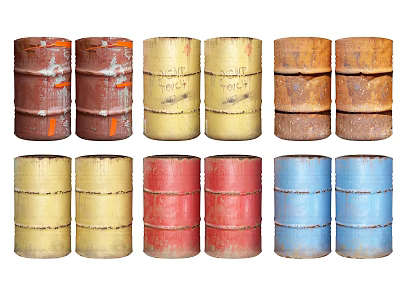 Industrial LOFT petrol drum 3d model