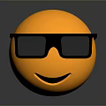 Stylish Yellow Sphere Life Accessory Wearing Black Glasses Modern Decorative Look