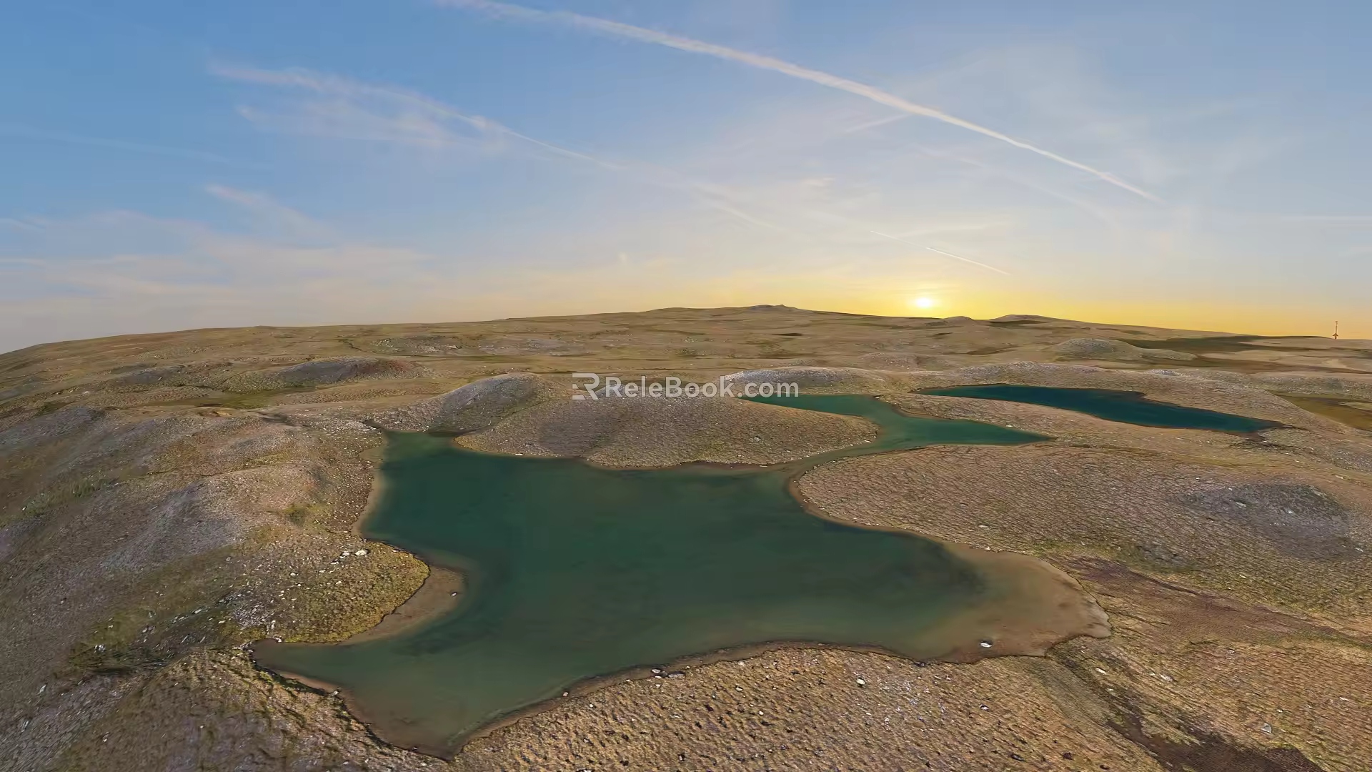 swamp wetland dune 3d model