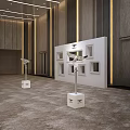 Bentley Interactive Area With Modern Design Display Shelves Armchairs And Coffee Table