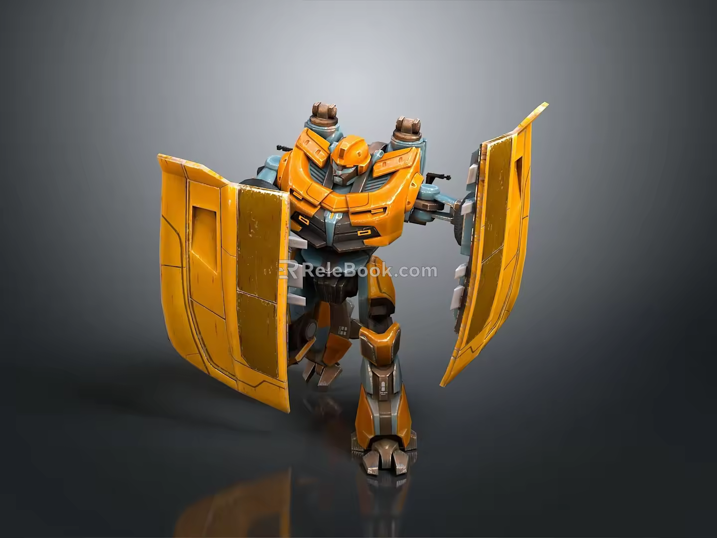 Robot Assistant Small Robot Butler Robot Butler Figure Game Figure 3d model