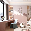 Cozy Kids Room Interior With Forest Animal Wallpaper Bed Stuffed Toys And Rug