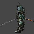 Samurai robot 3d model