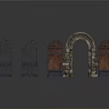 Different Types Of Architectural Door Designs With Iron Wood Stone Structures And Reflections