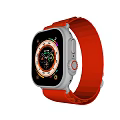 Modern Smart Watch With Orange Strap And Colorful Digital Dial 3d model