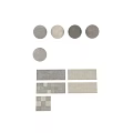 Variety of Decorative Wall Components With Geometric Patterns Striped Textures And Embossed Details
